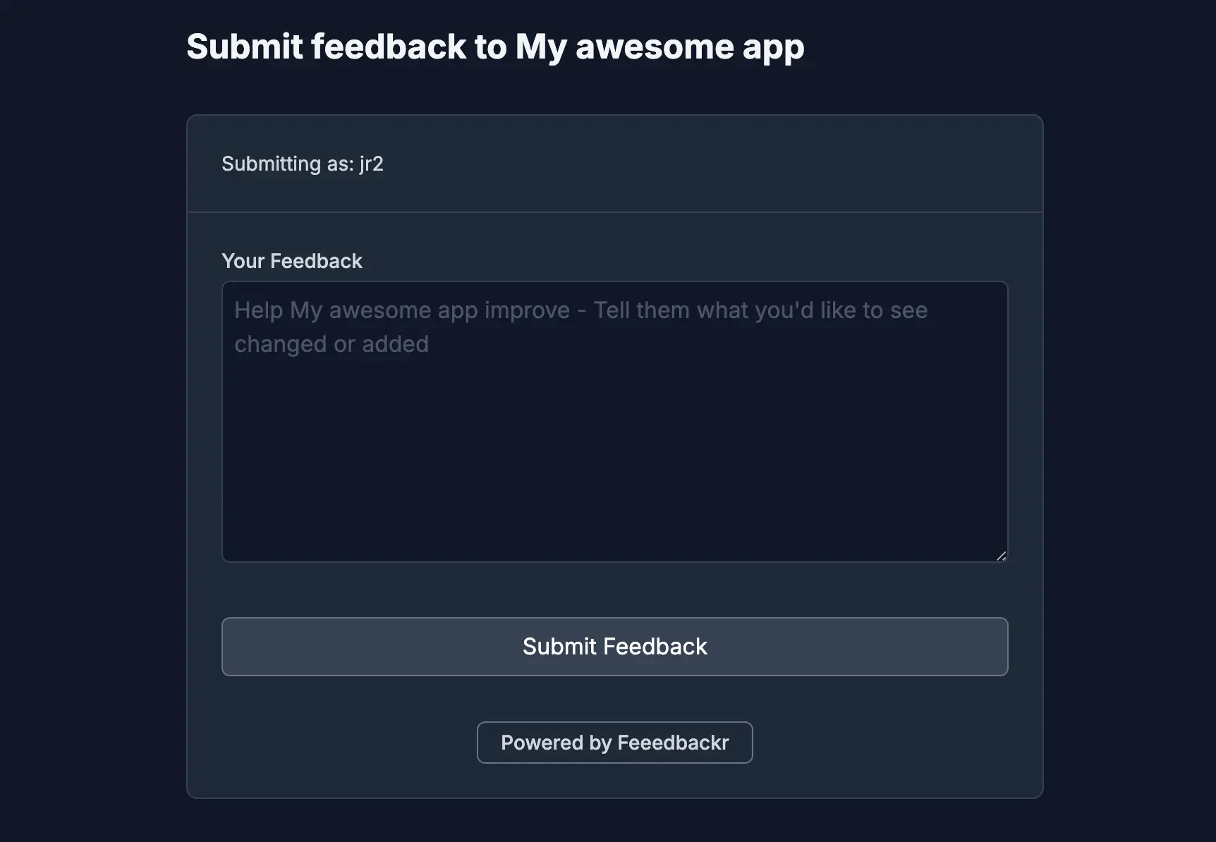 One-click Feedback Collection