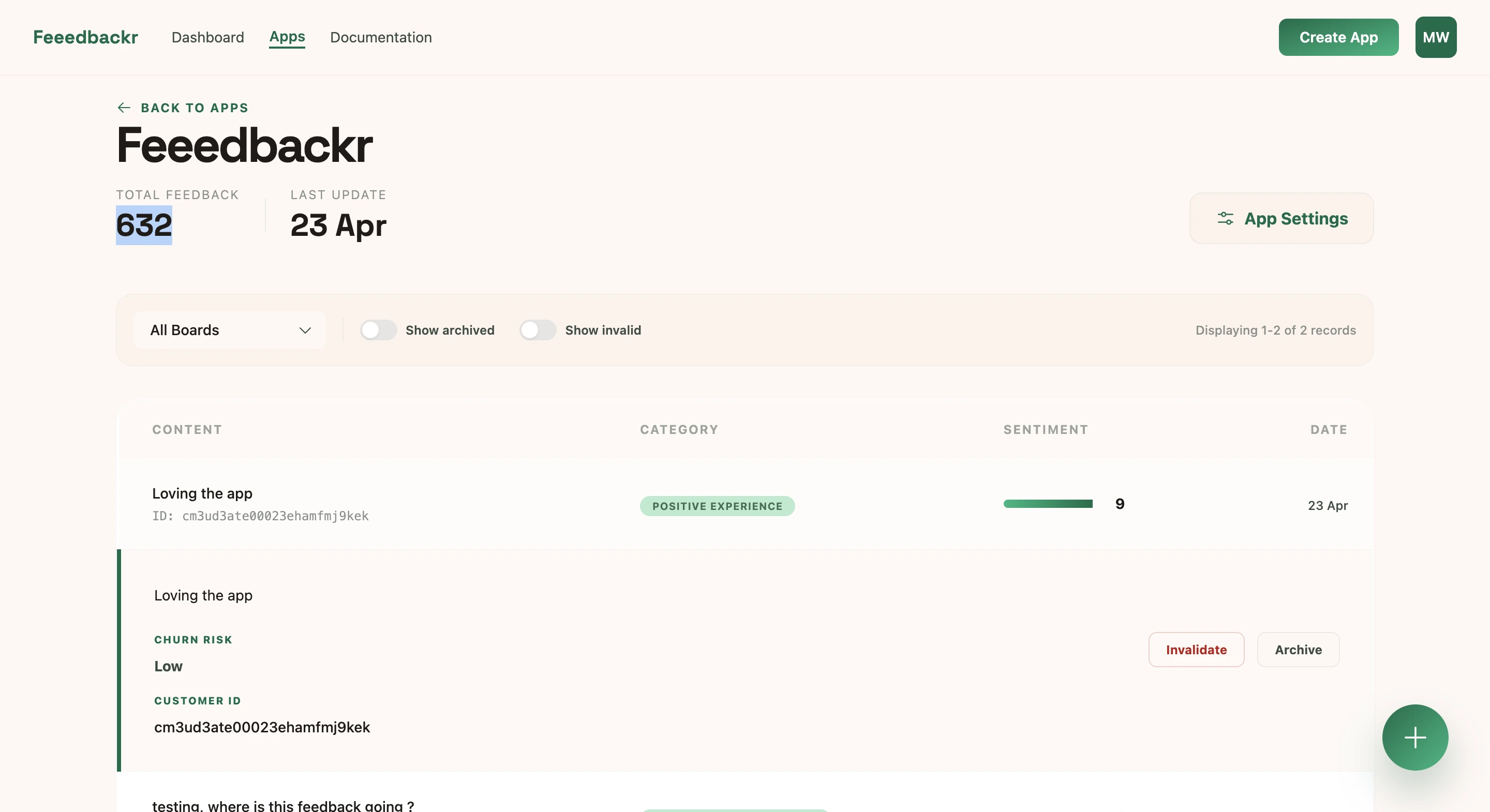 AI sentiment analysis dashboard
